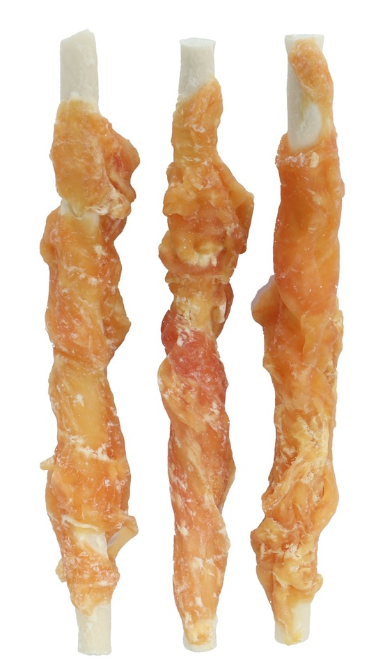 Friandise bâton blanc avec poulet