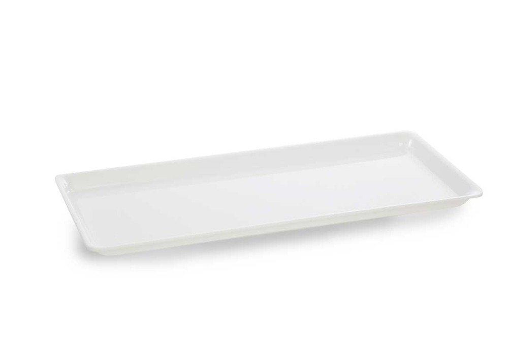 Plat en plexiglas grande surface blanc 465x205x17mm - matériel chr pro
