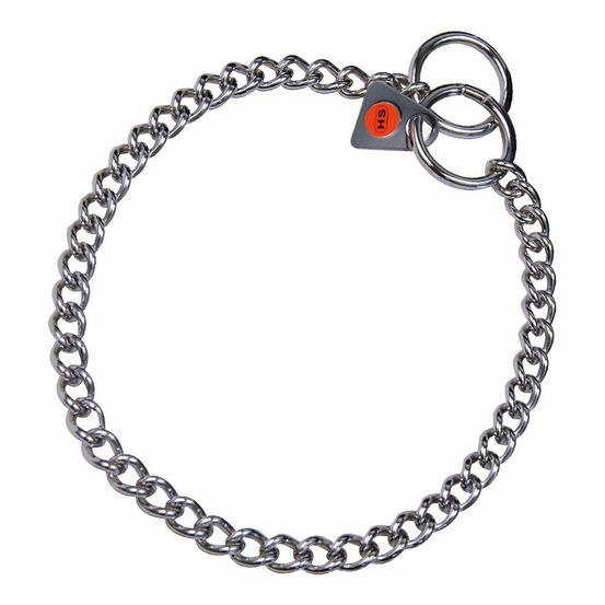 Collier pour chien hs sprenger argenté 2 mm maillons torsadé (50 cm)