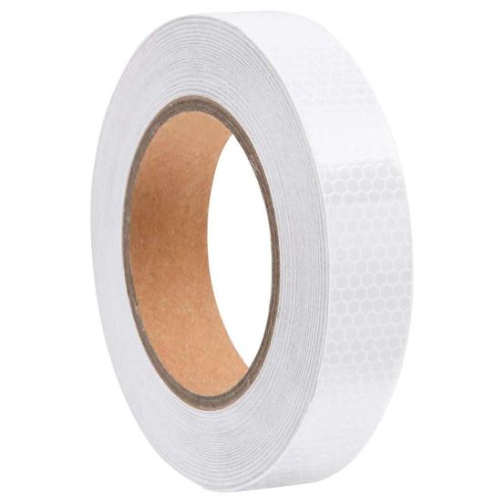 Bande réfléchissante blanc 2,5 cmx20 m pvc