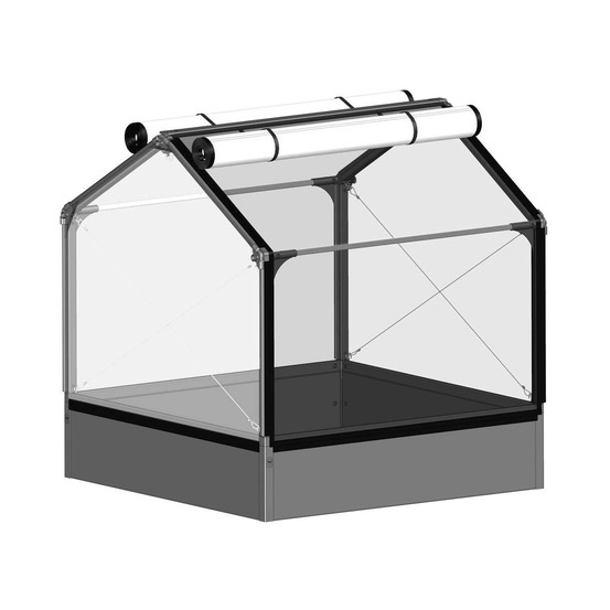 Potager premium avec serre et protection veg longueur 120 cm