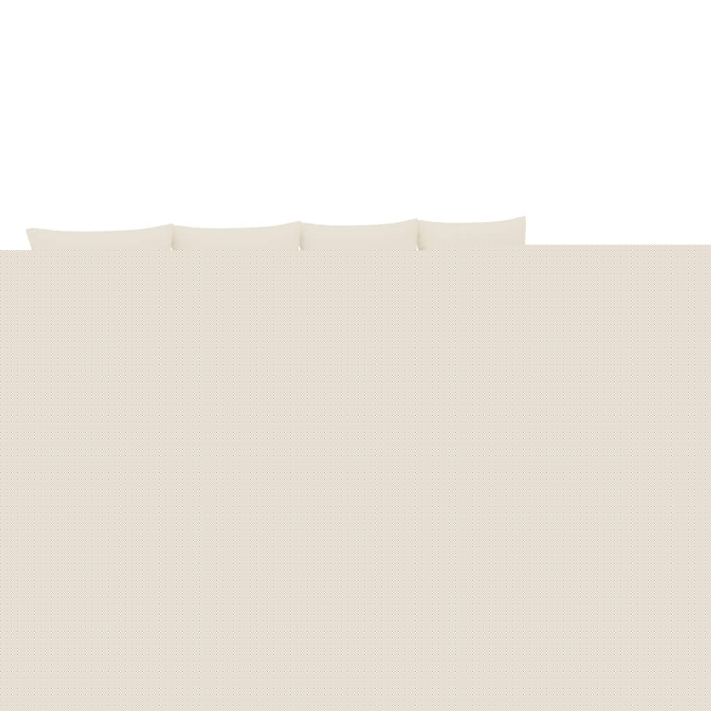 Salon de jardin avec coussins 5 pcs beige résine tressée