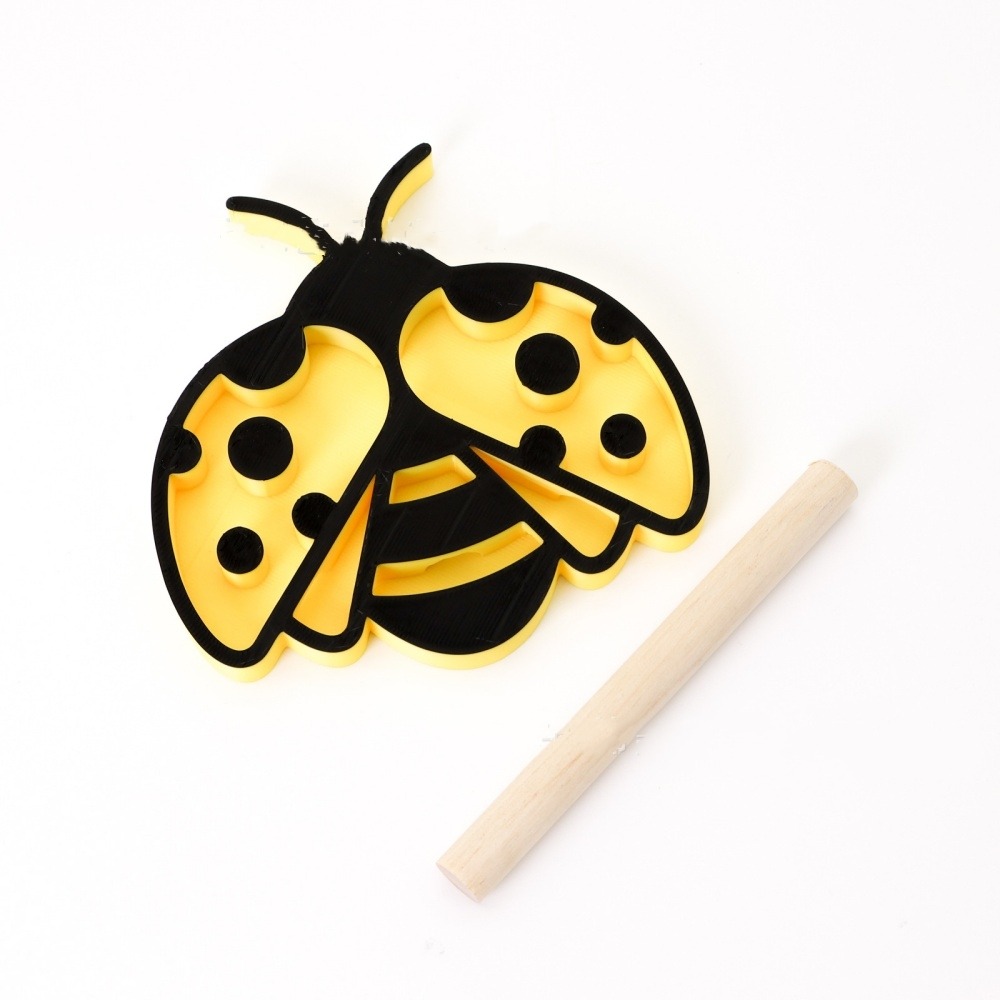 Boireau pour insectes - avec support en bâtonnet style scarabée