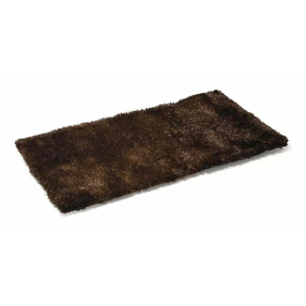 Tapis polyester (pes) marron - décoration d'autrefois
