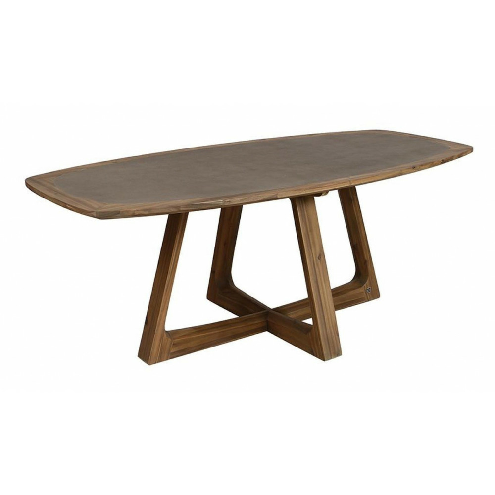 Table ovale bois marron - interior's