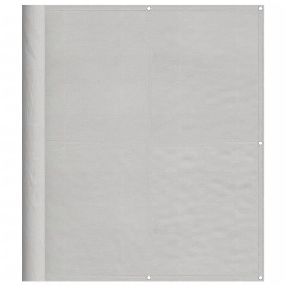 Écran de balcon gris clair 120x600 cm 100% polyester oxford