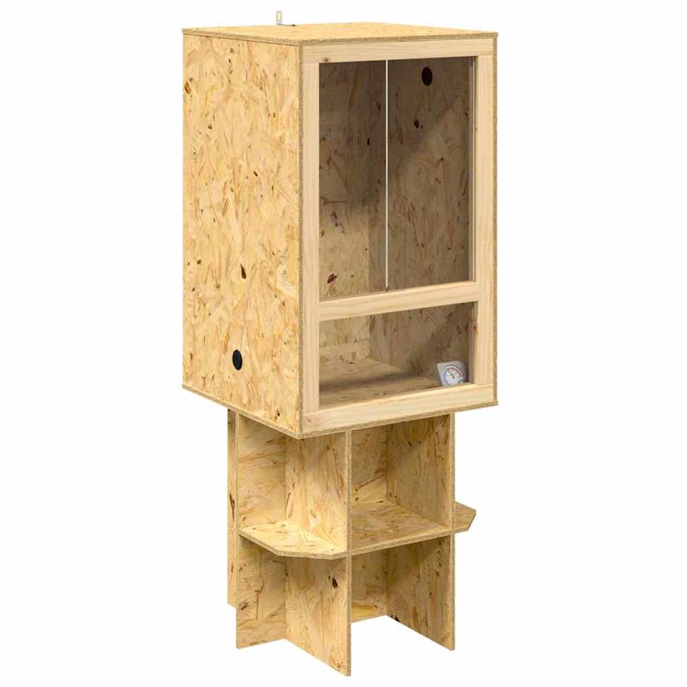 Terrarium marron 50 x 50 x 130 cm osb