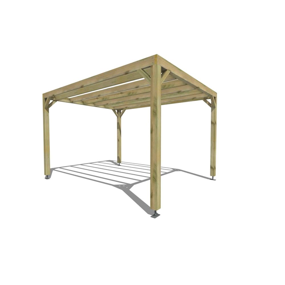 Pergola bois • 3m x 4m • indépendante • sens profondeur • livraison comprise