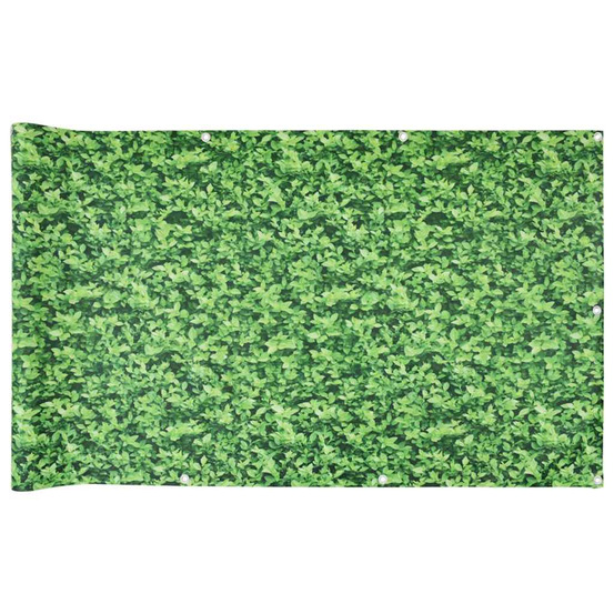 Écran d'intimité de balcon aspect de plante vert 600x75 cm pvc