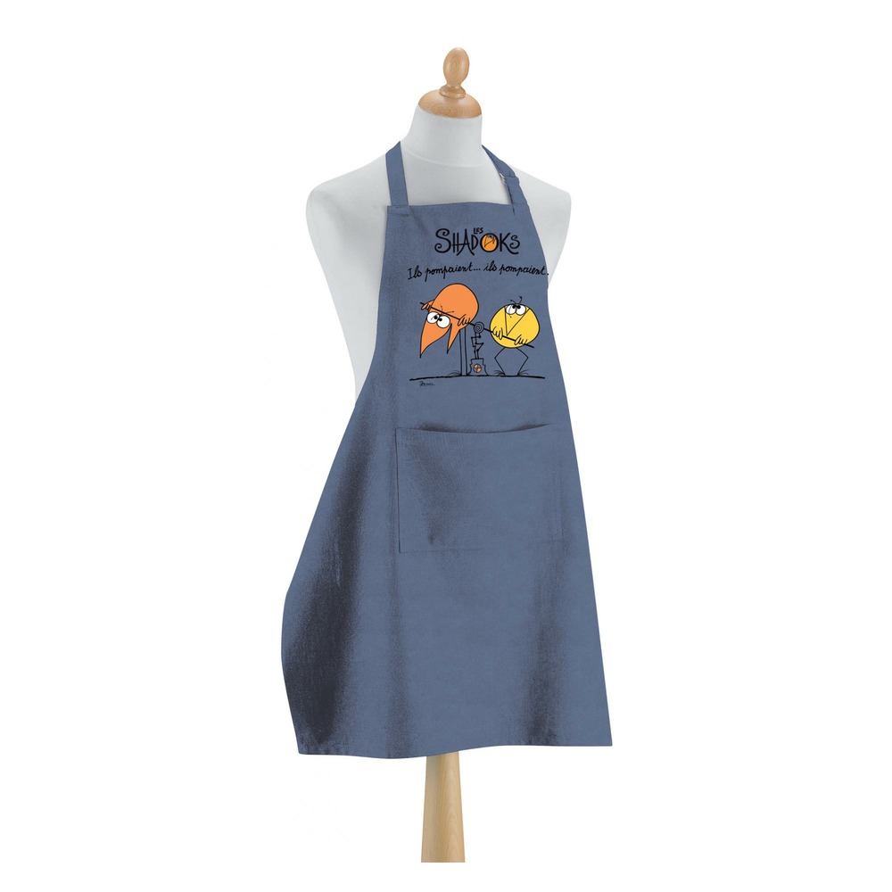 Tablier de cuisine shadoks ils pompaient