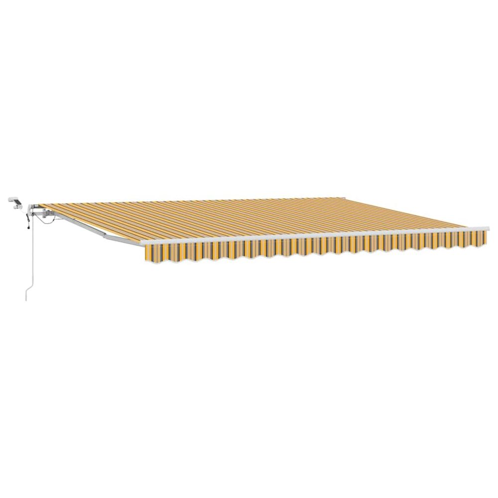 Auvent rétractable multicolore 450 × 300 cm polyester