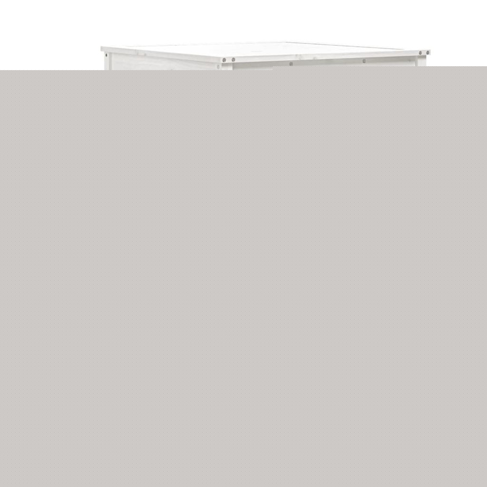 Ensemble de bar de jardin 5 pcs blanc bois massif de pin