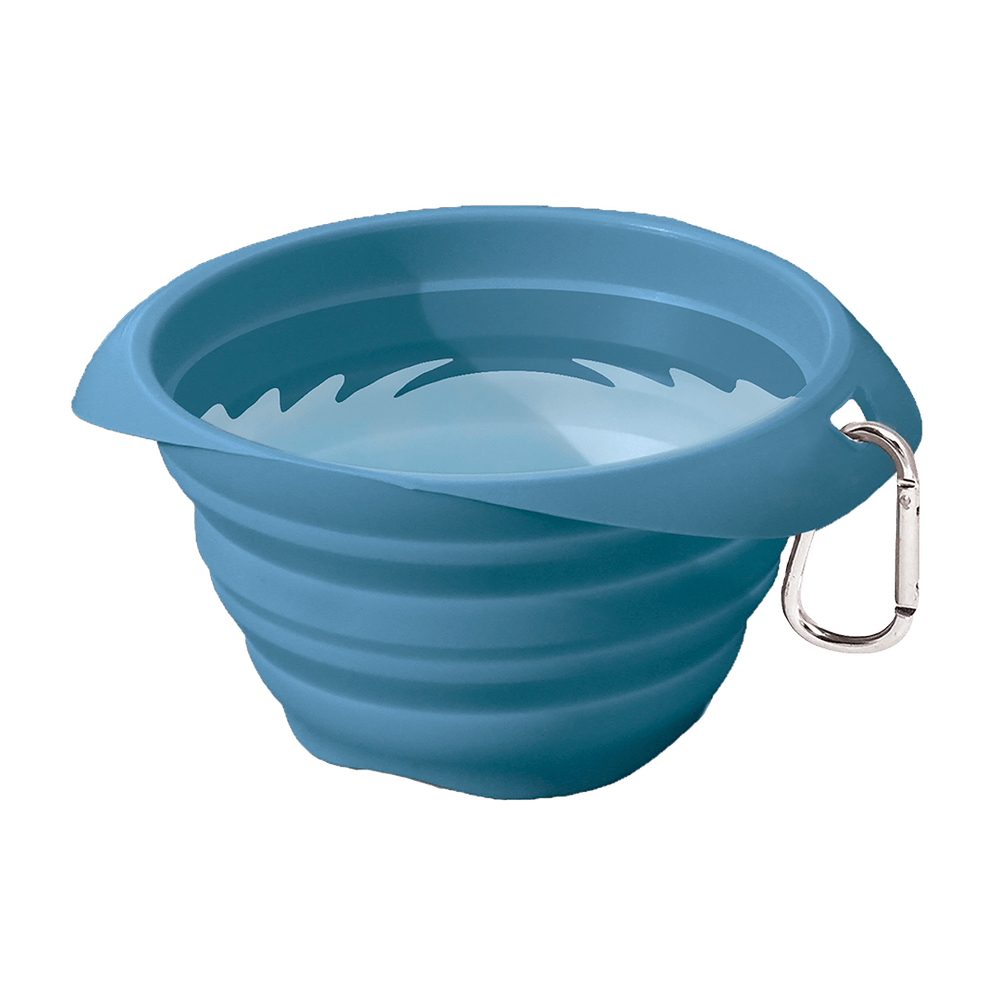 Bol pliable 'collaps-a-bowl' bleu