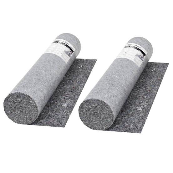 Bâche de protection contre peinture 2 pcs 50 m 280 g/m² gris
