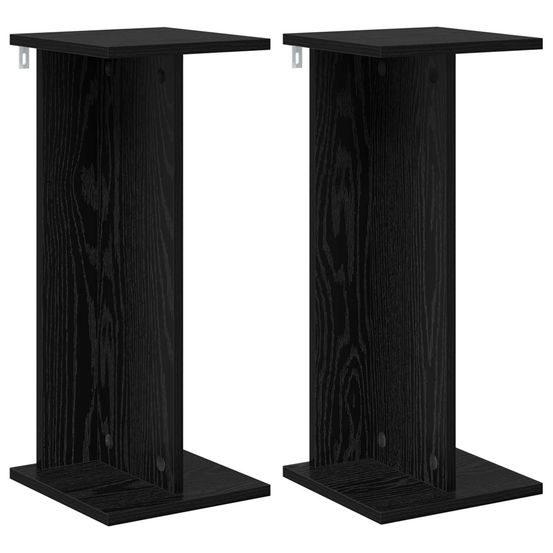 Support de plante 2 pièces chêne noir 25 x 25,5 x 60,5 cm
