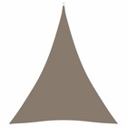 Voile de parasol tissu oxford triangulaire 3x4x4 m taupe