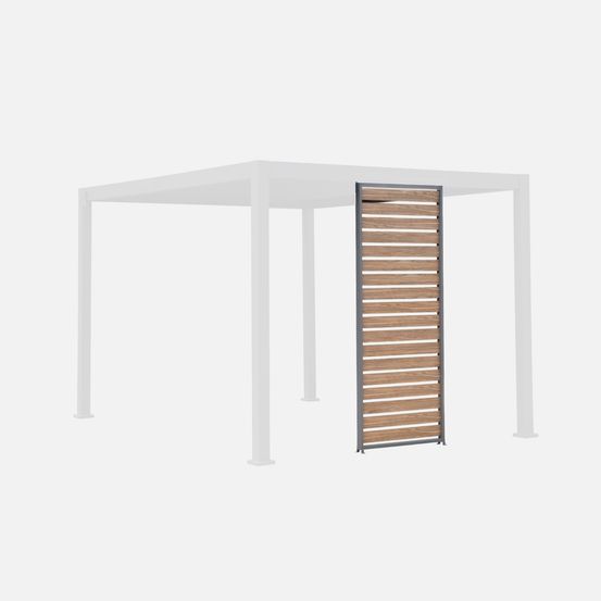 Persienne 100cm pour pergola bioclimatique aluminium 3x3 v2 / 3x4 / 3x6m triomphe