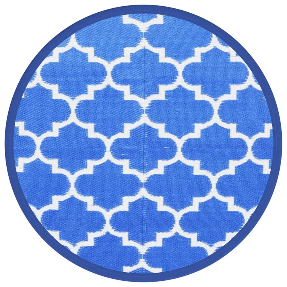 Tapis d'extérieur arakil bleu ø160 cm pp