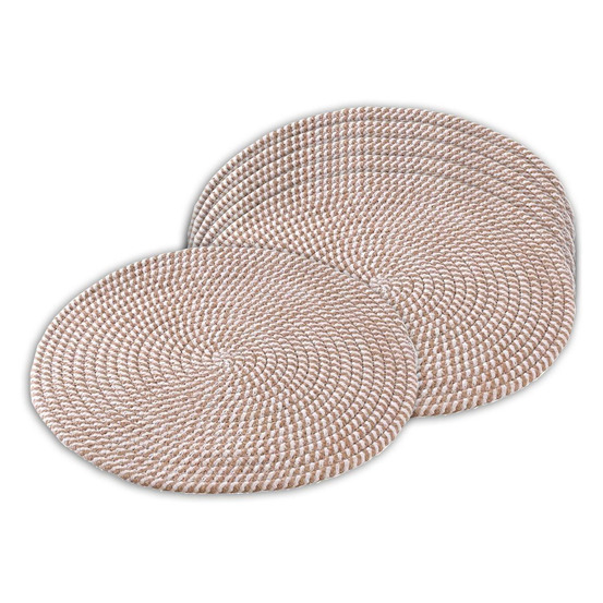 Set de table rond en jute (lot de 6)