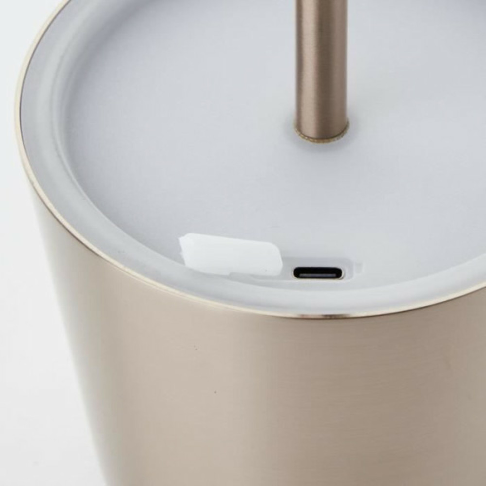 Lampe a poser d'extérieur - - xaana - rechargeable - cuivre - led - 2w - 160lm - cct - dim - usb - ip44