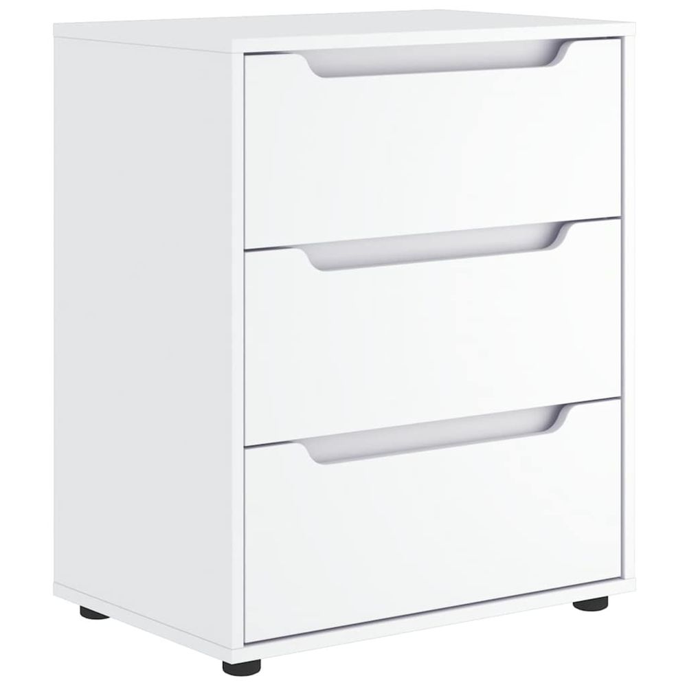 Buffet visnes blanc 60x40x73 cm bois d'ingénierie