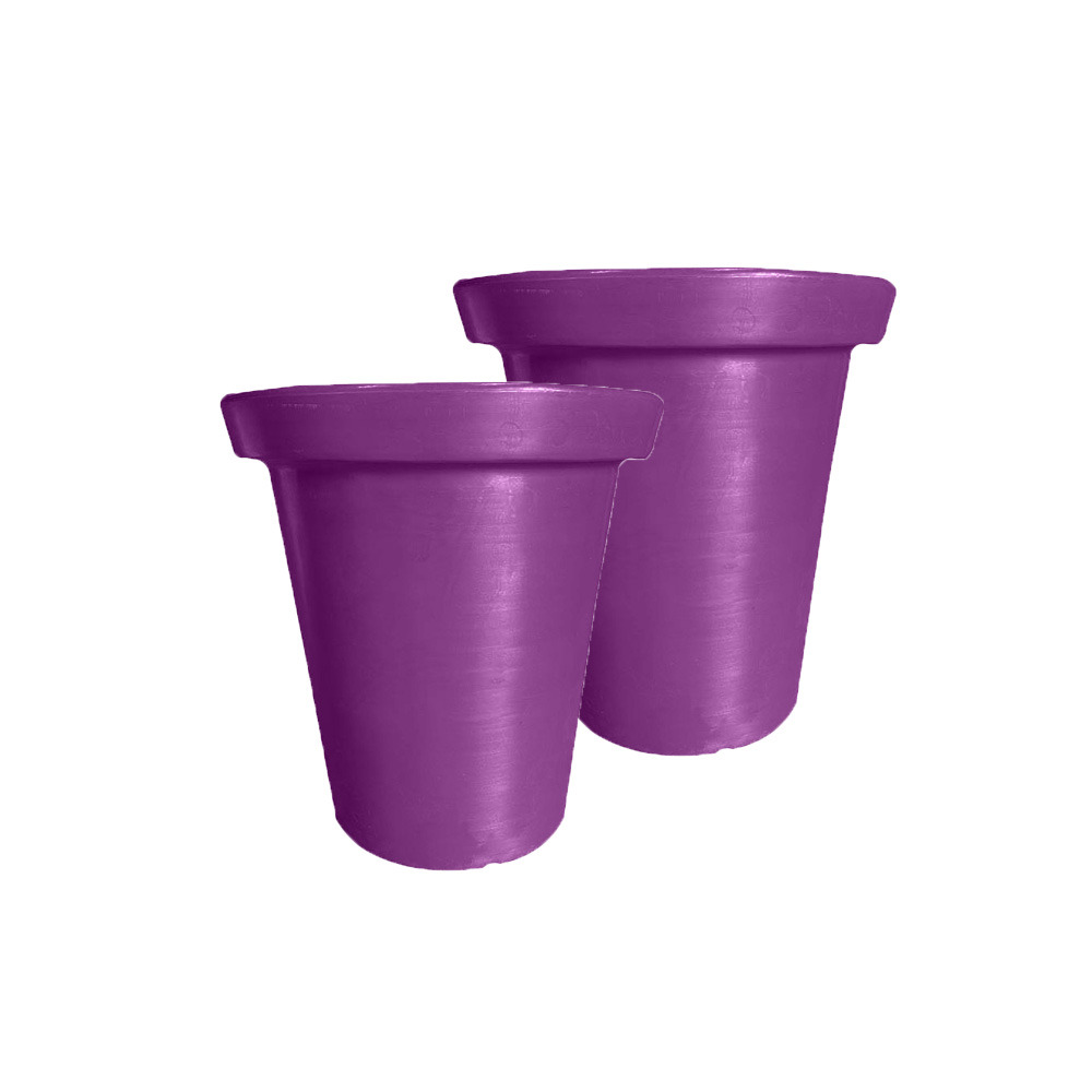 Pot de fleurs rond xxl delight 760l-lot de 2