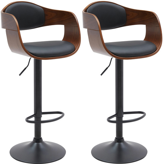 Lot de 2 tabourets de bar kingston b simili cuir