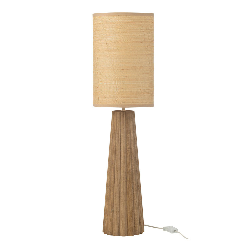 Lampe à poser parapluie en bois 