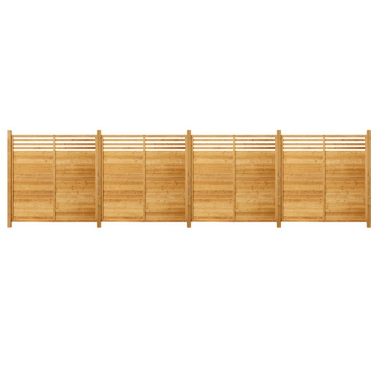 Home deluxe - clôture en bois soma - bois d'épicéa, 4x éléments + 5x poteaux - largeur : env. 760 cm, accessoires inclus i