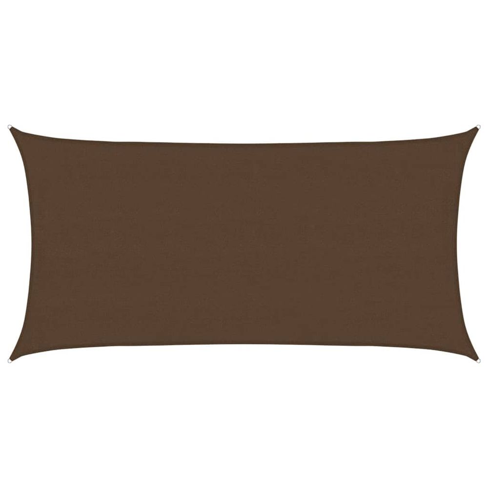 Voile d'ombrage 160 g/m² marron 4x7 m pehd