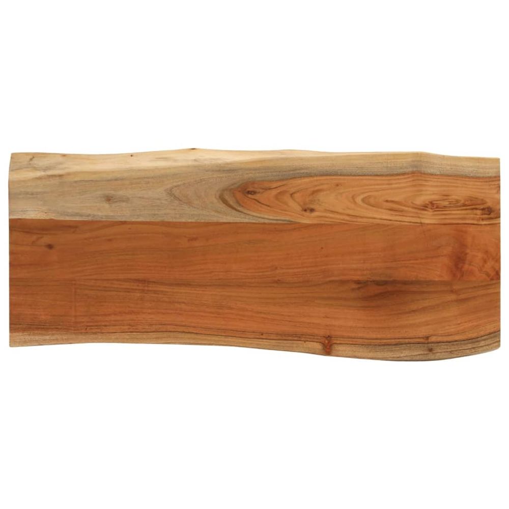 Dessus de table 80x40x3,8 cm rectangulaire bois massif acacia