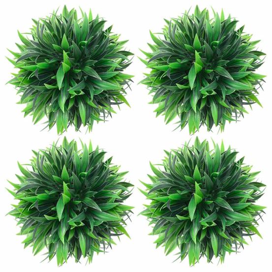 Boules de buis artificielles 4 pcs 15 cm