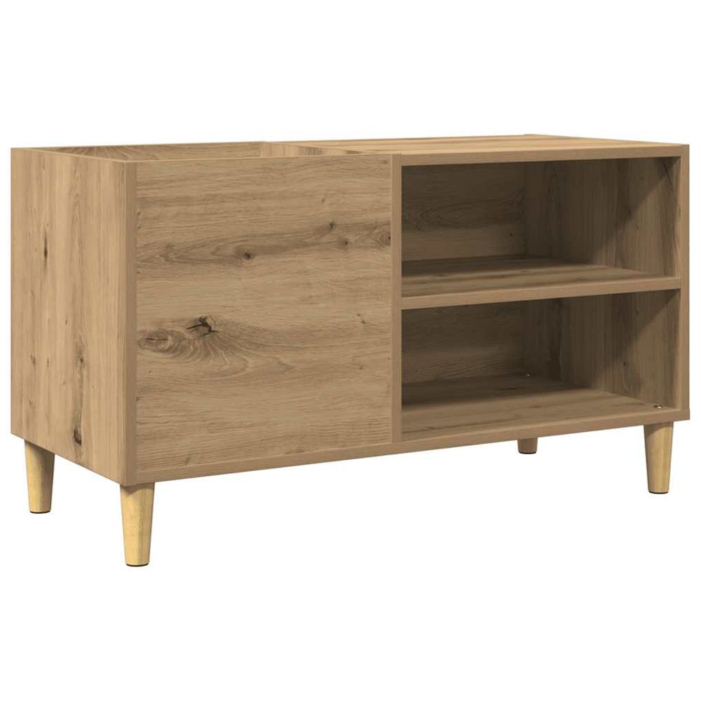 Armoire à disques chêne artisanal 84,5x38x48 cm bois ingénierie