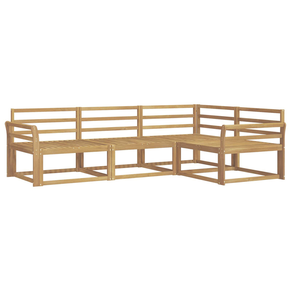 Ensemble de canapés d'extérieur 4 pcs blanc 250 x 170,5 x 73 cm