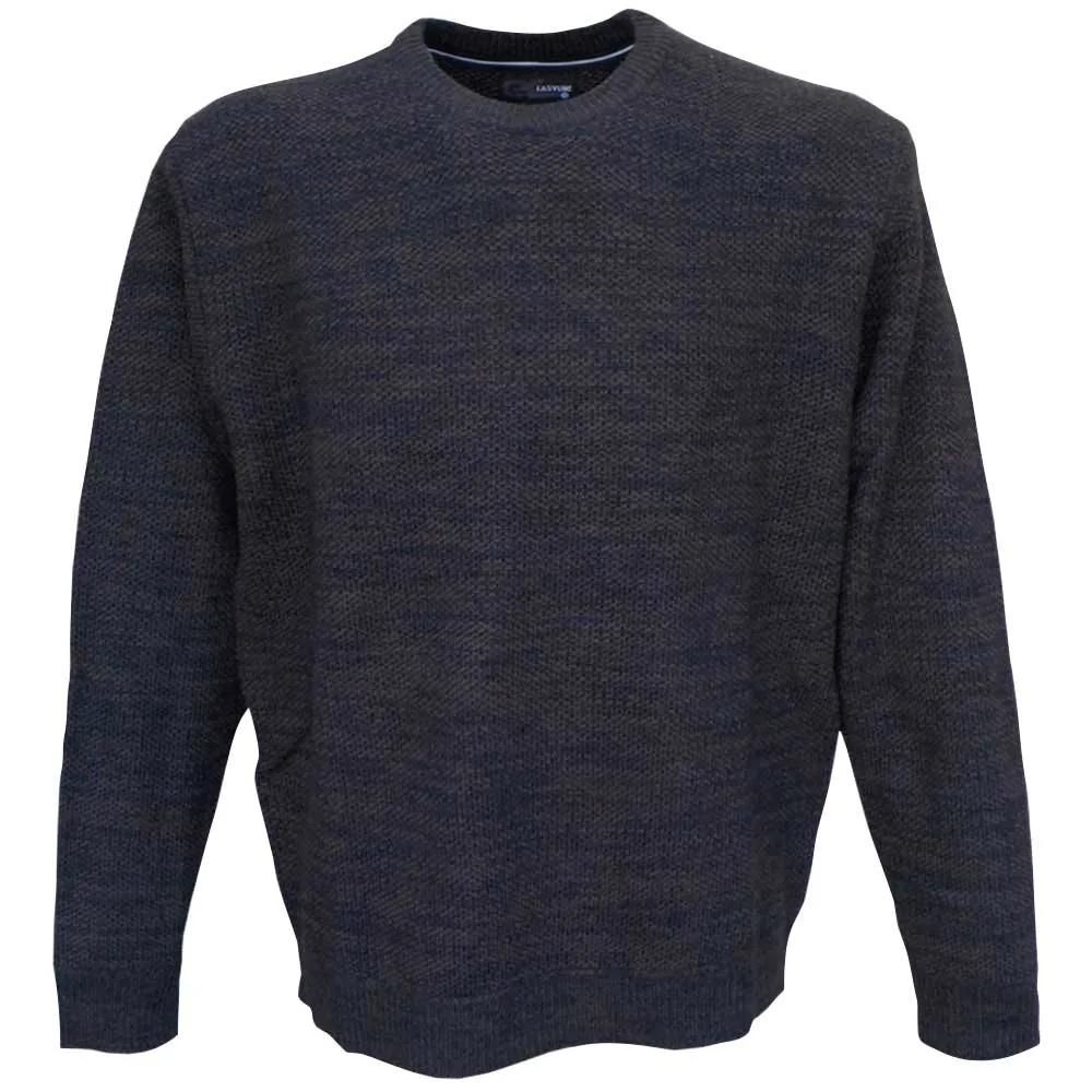 Pull col rond round havane 63% acrylique 27% laine 10% nylon
