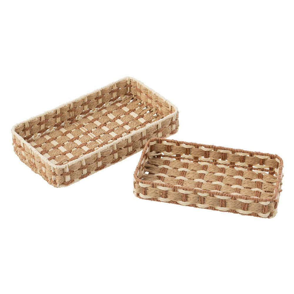 Lot de 2 paniers de rangement 