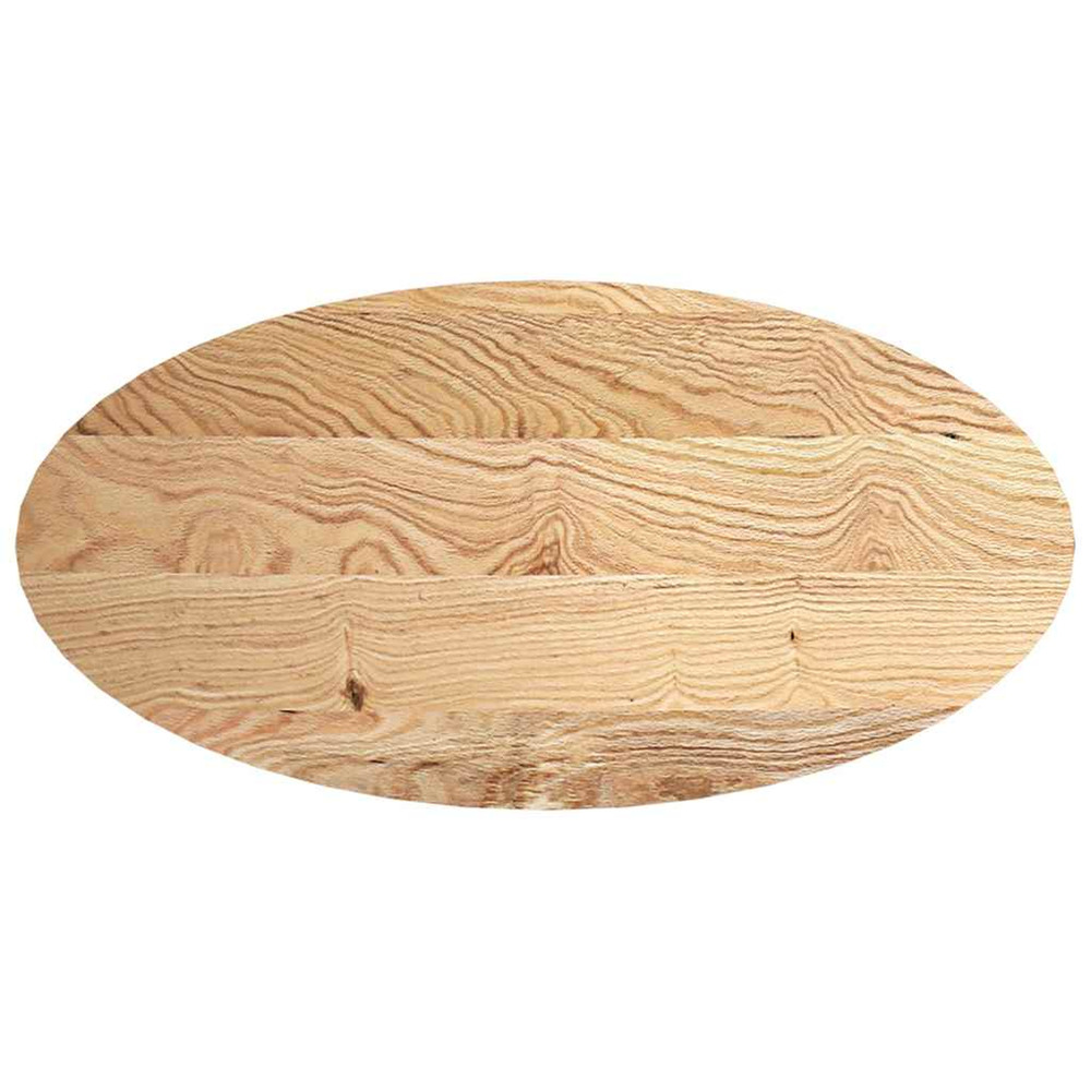 Dessus de table 120x60x2 cm bois de chêne massif ovale