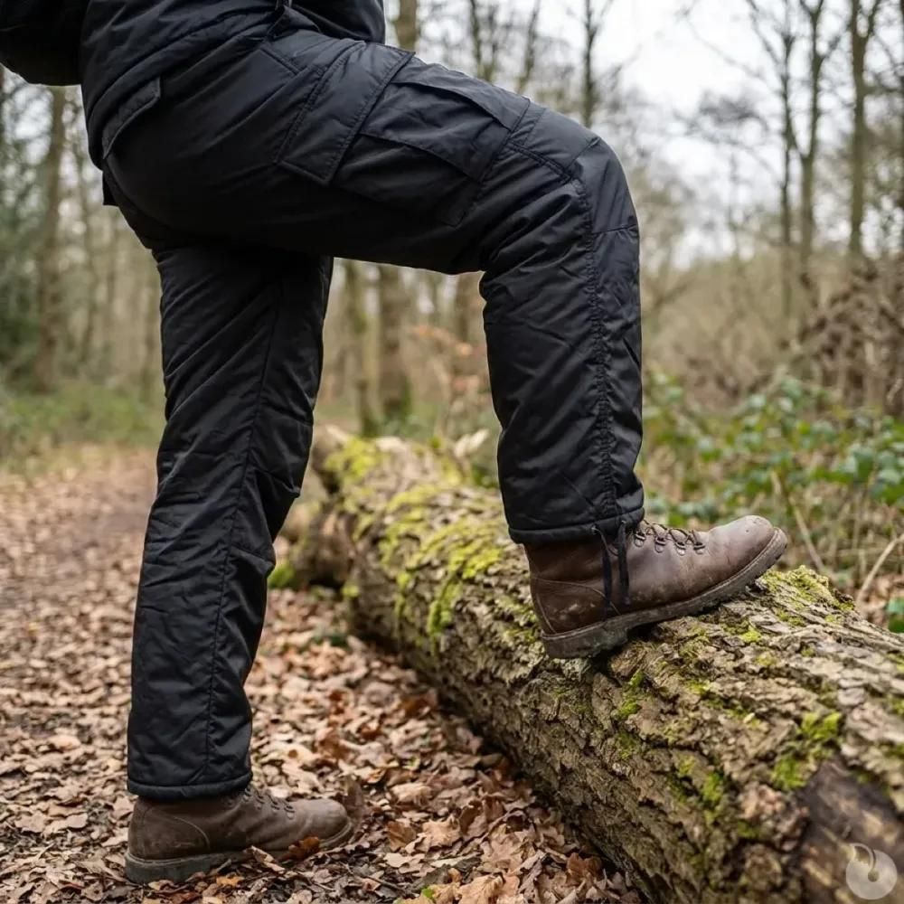 Pantalon thermo homme brandit® noir - coupe droite et résistant