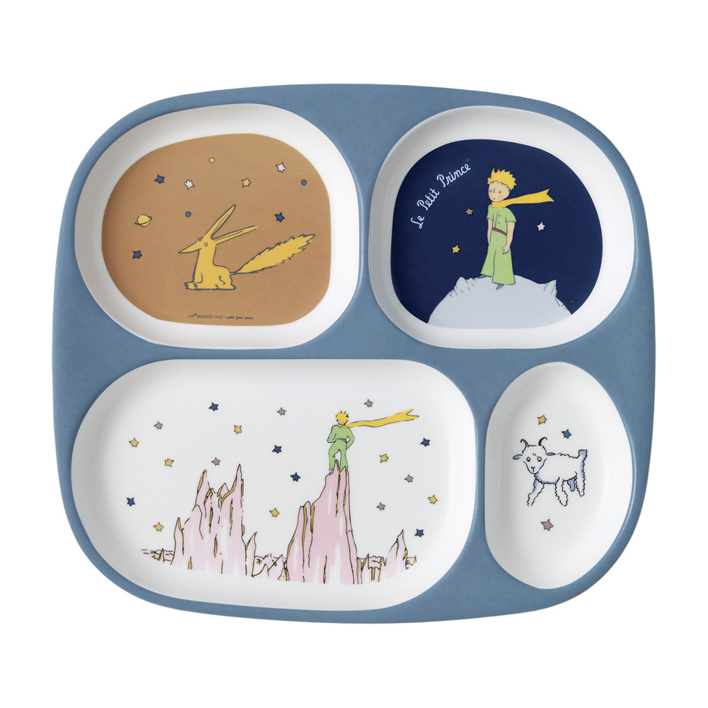 Assiette plateau à compartiments le petit prince
