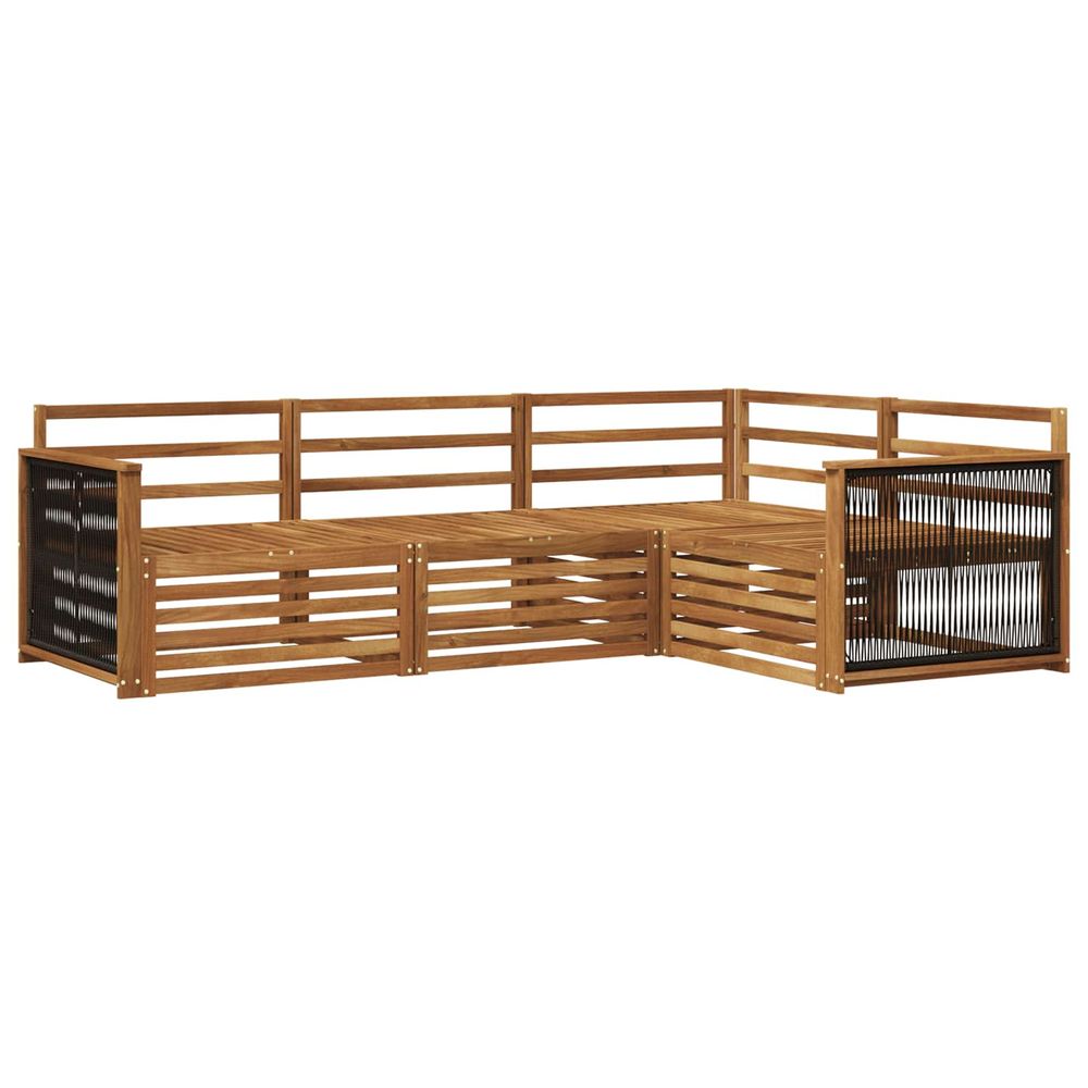 Ensemble de canapés d'extérieur 4 pc naturel