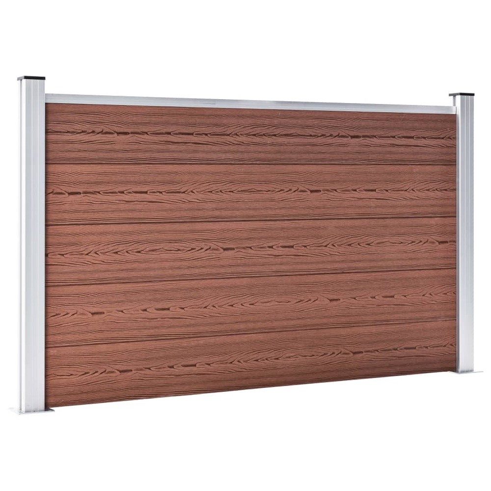 Clôture de jardin wpc 180x105 cm marron