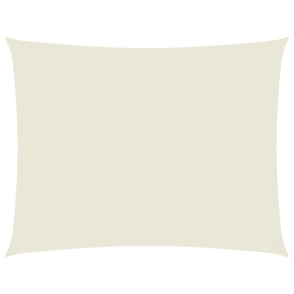 Voile de parasol tissu oxford rectangulaire 3x4 m crème