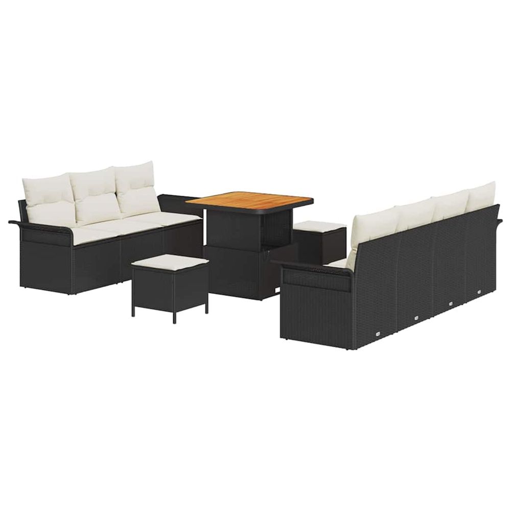 Ensemble de canapé de jardin 10 pc 9-nombre de places