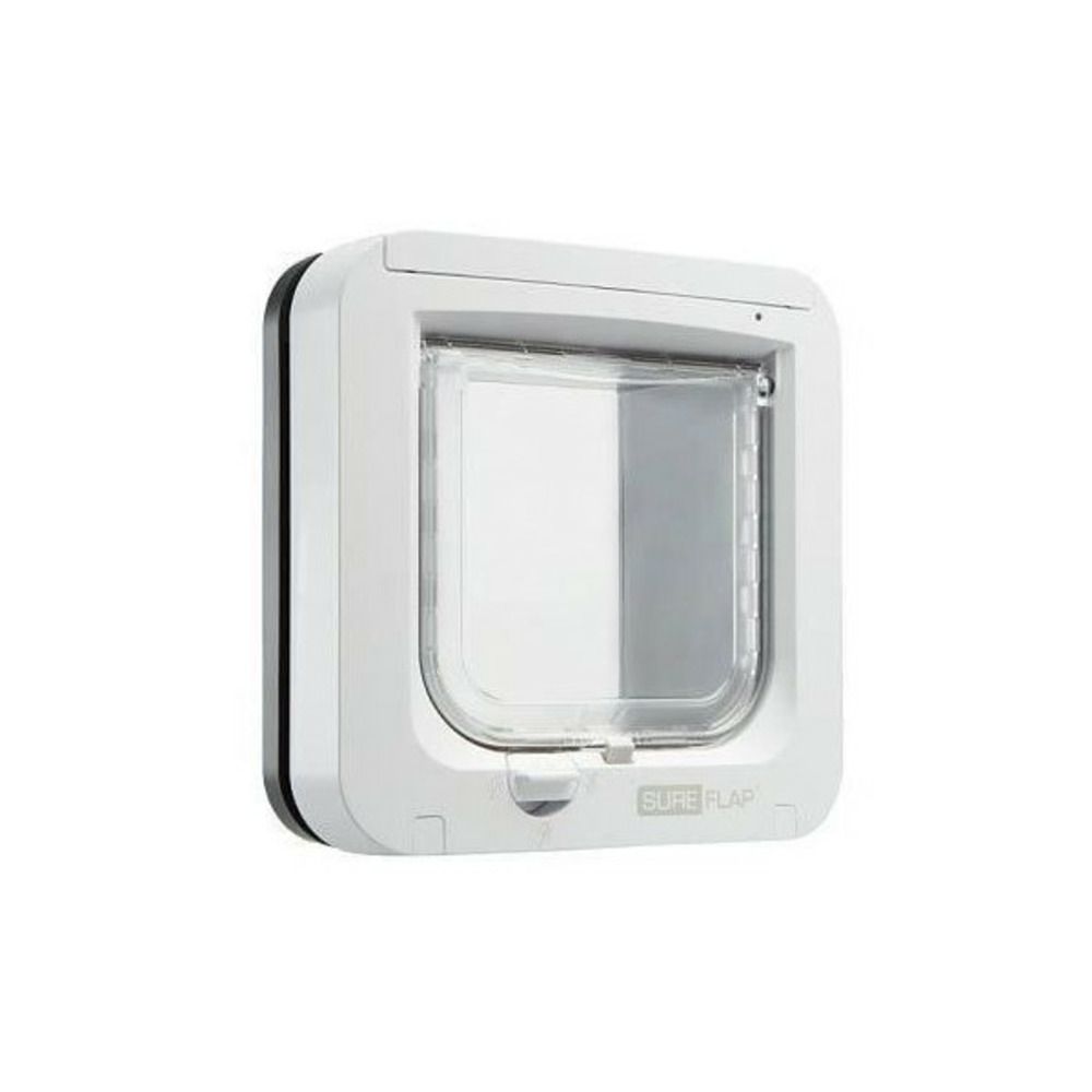 Chatiere a puce électronique (blanc/gris)