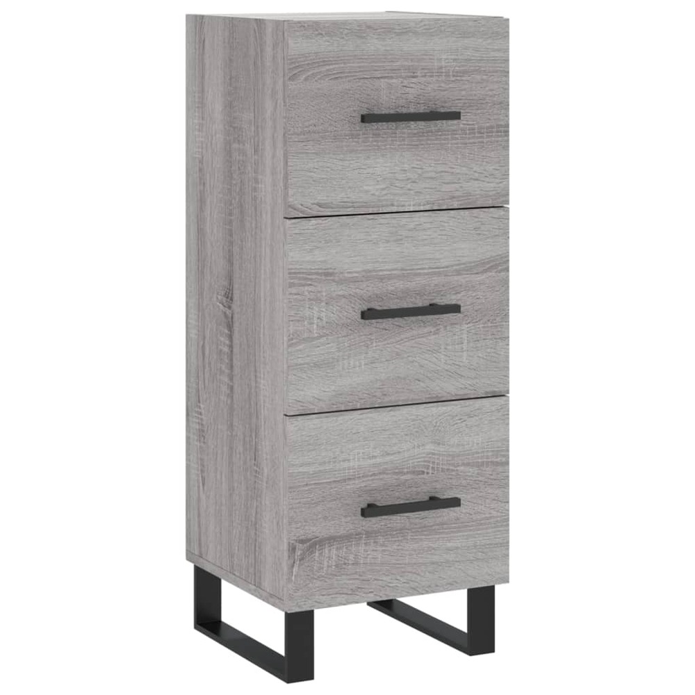 Buffet bahut commode armoire meuble de rangement organisateur cuisine salle de séjour salon sonoma 34,5 x 34 x 90 cm bois d'i