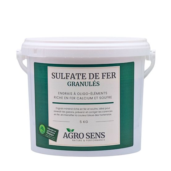 Sulfate de fer granulés - agro sens - seau 5 kg