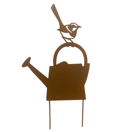 Silhouette déco jardin arrosoir 22x42cm