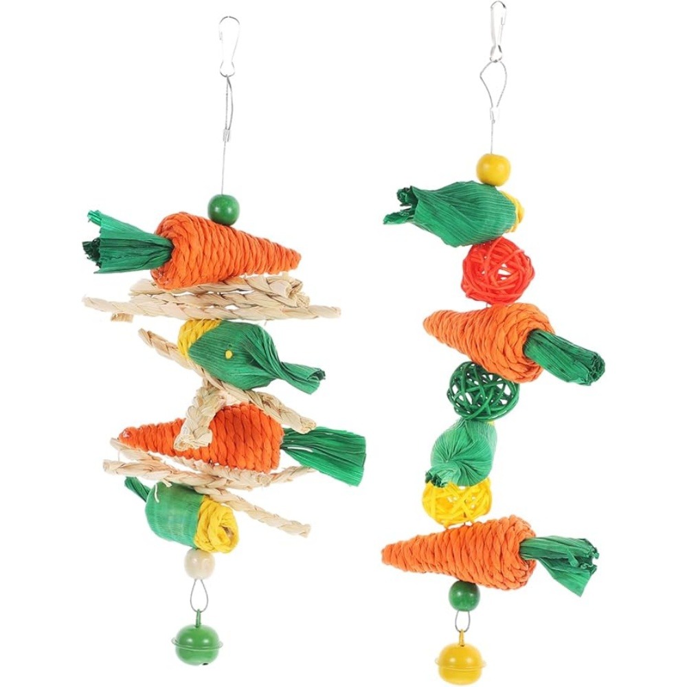 2 pièces mâcher hamster carotte