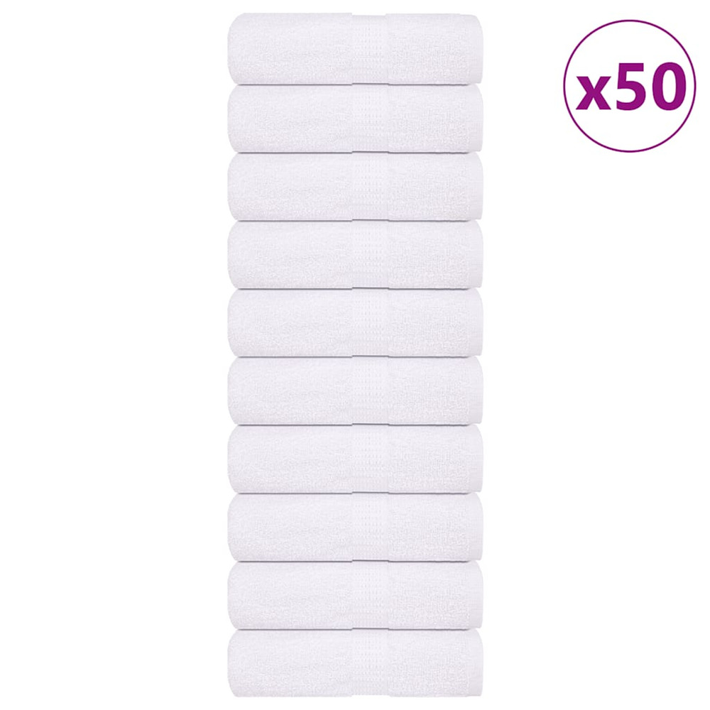 Gants de toilette frogn 50 pcs blanc 15x21 cm 360 g/m²