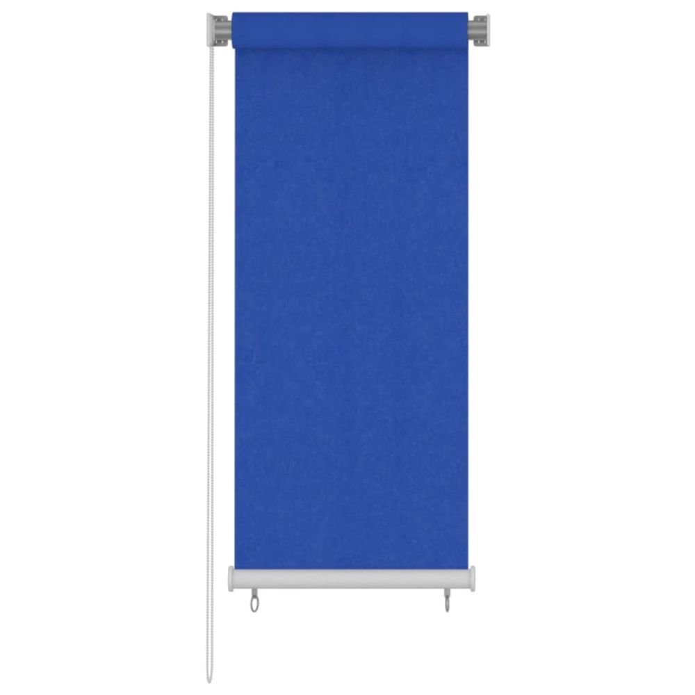 Store roulant d'extérieur 65 (l) x 140 (h) cm hdpe bleu